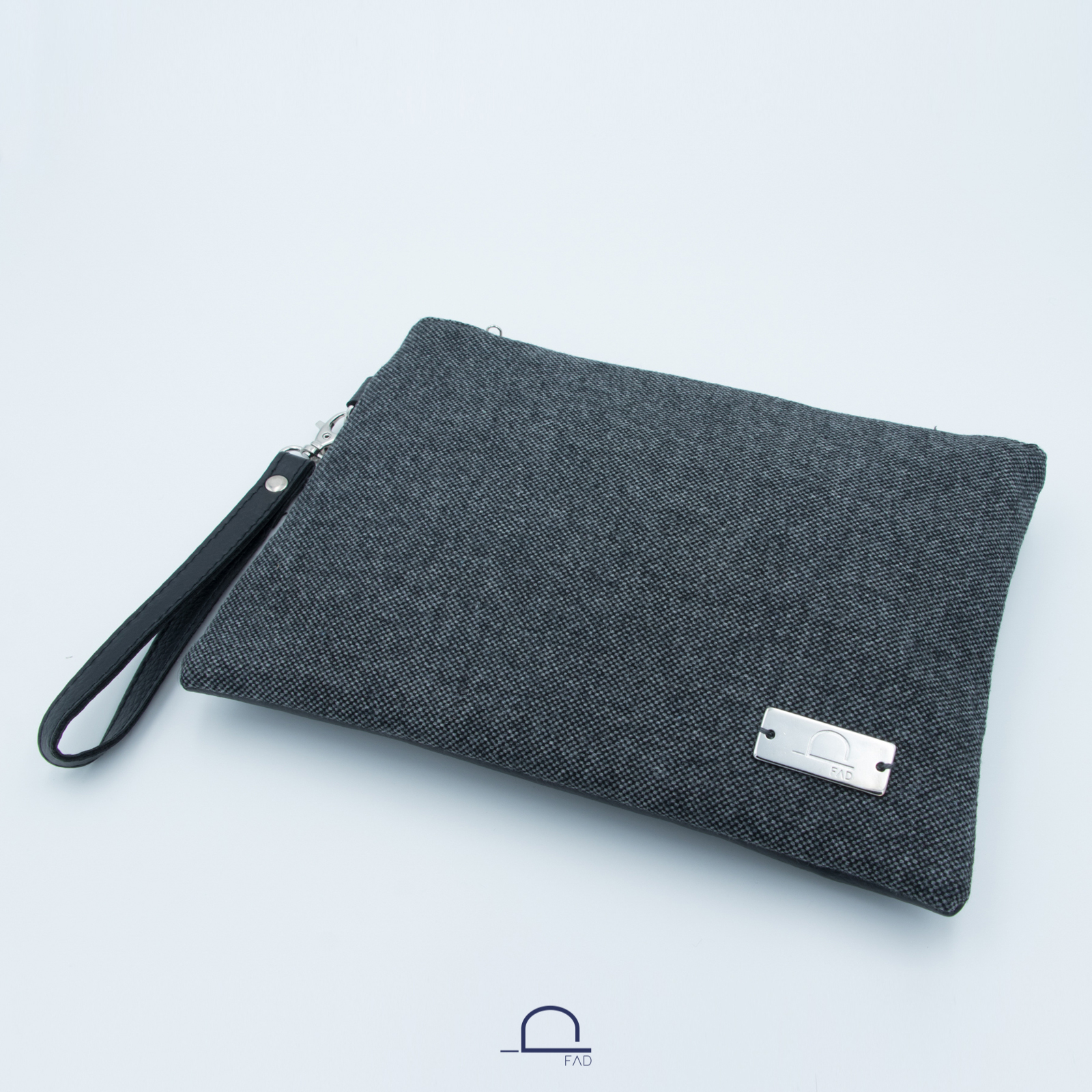 POCHETTE UOMO GRANDE COMPOS LANA FANTASIA NEMO SKY ECOPELLE